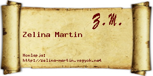 Zelina Martin névjegykártya